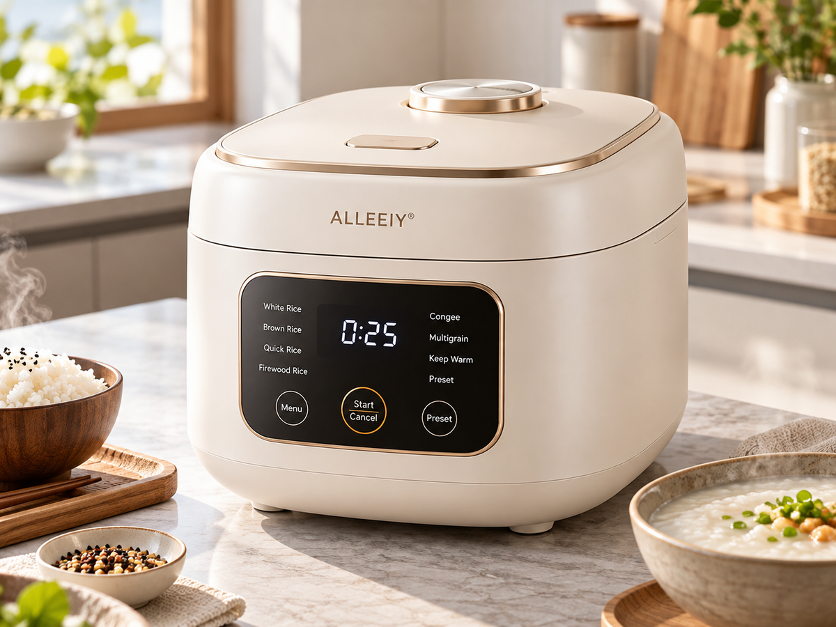 🍚 ALLEEIY® GrainCraft Nova Smart Micro-Pressure Rice Cooker – Precision Heat Control, Firewood-Style Rice, Congee, 24H Preset, Keep-Warm & Non-Stick Healthy Cooking 💥