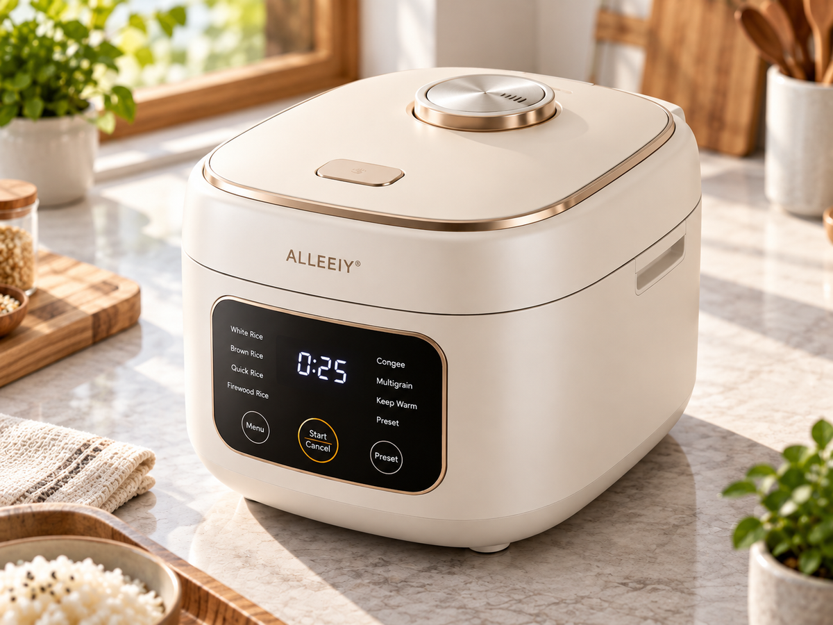 🍚 ALLEEIY® GrainCraft Nova Smart Micro-Pressure Rice Cooker – Precision Heat Control, Firewood-Style Rice, Congee, 24H Preset, Keep-Warm & Non-Stick Healthy Cooking 💥