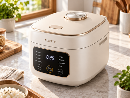 🍚 ALLEEIY® GrainCraft Nova Smart Micro-Pressure Rice Cooker – Precision Heat Control, Firewood-Style Rice, Congee, 24H Preset, Keep-Warm & Non-Stick Healthy Cooking 💥