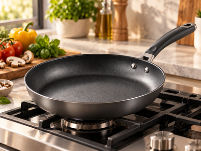 ALLEEIY® SearCraft Pro Non-Stick Frying Pan – Smoke-Reducing Scratch-Resistant Surface, Rapid Even-Heat Base, High-Temperature Durability & Anti-Scald Comfort Handle for Frying, Stir-Frying and Searing 🍳