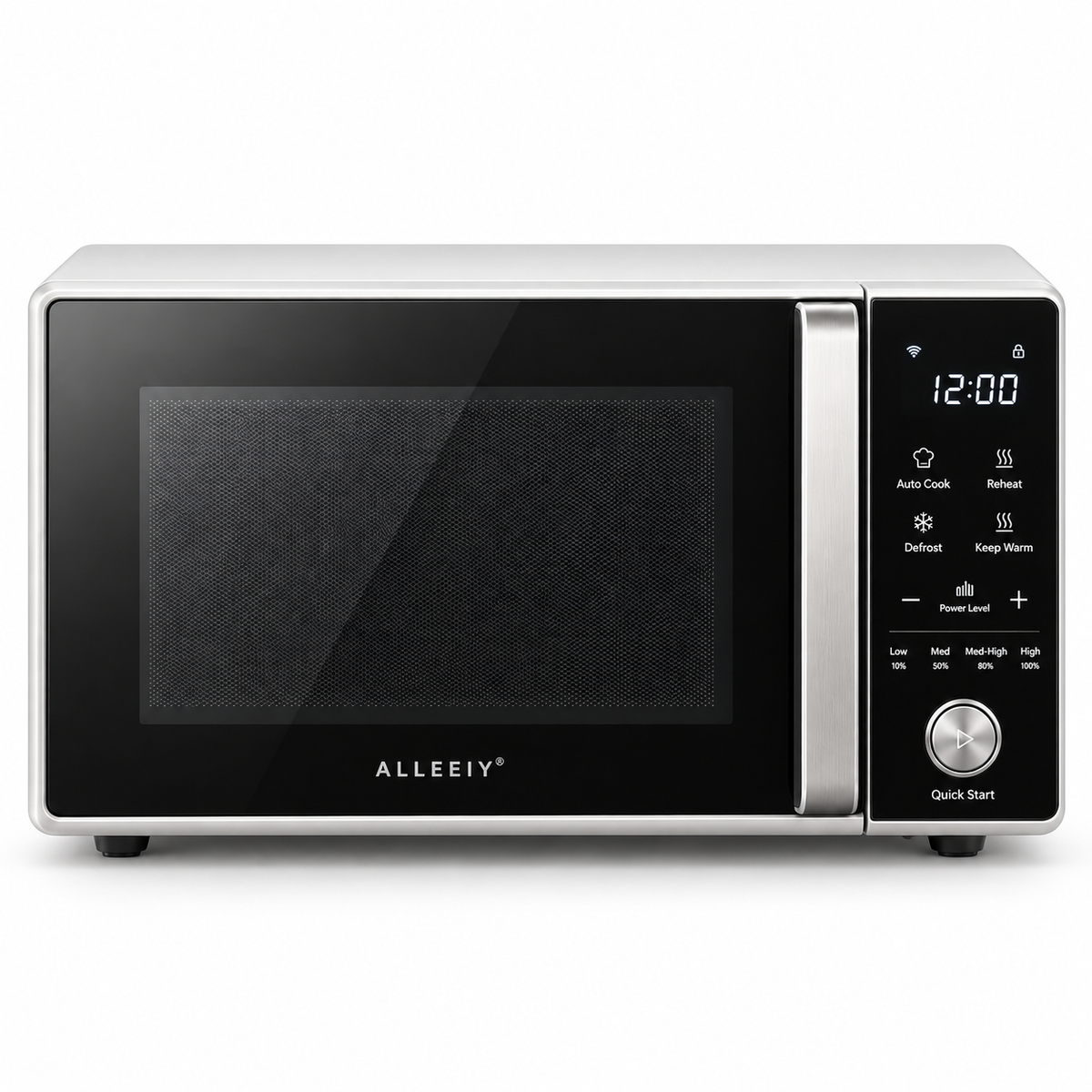 ALLEEIY® OmniWave Pro Smart Microwave Oven – 360° Even Heating, Adjustable Power Levels, One-Touch Quick Start, Quiet Operation & Easy-Clean Interior for Everyday Meals 🥘