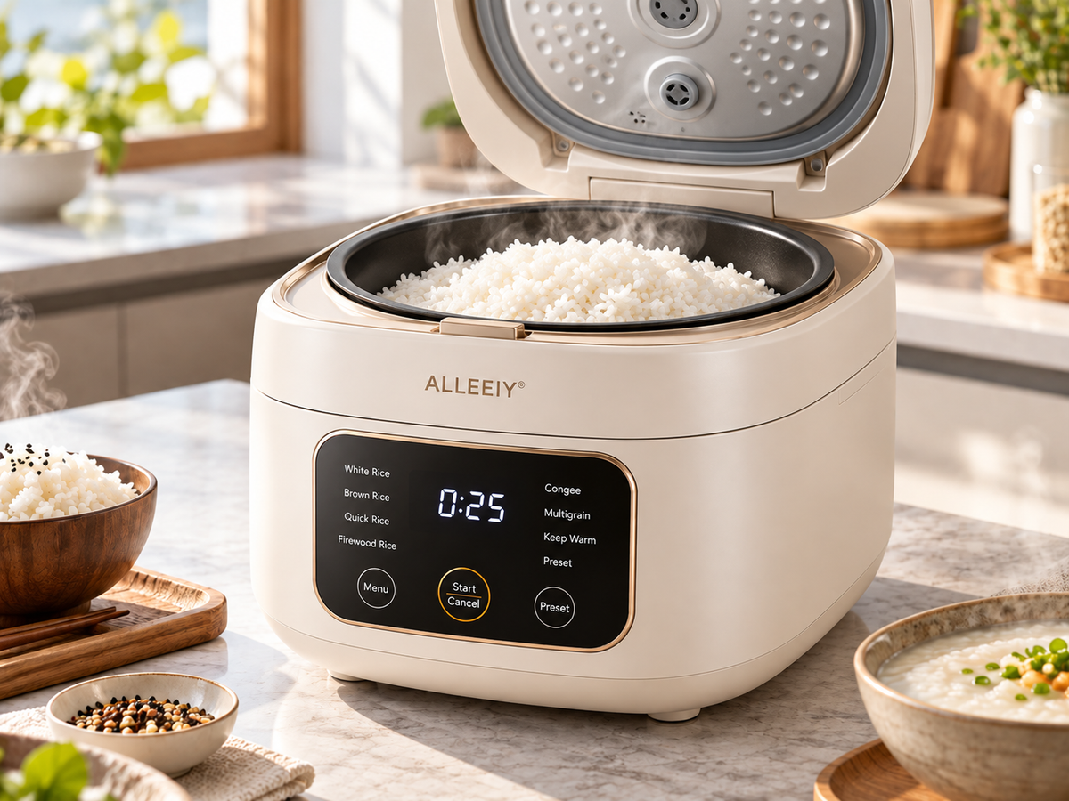 🍚 ALLEEIY® GrainCraft Nova Smart Micro-Pressure Rice Cooker – Precision Heat Control, Firewood-Style Rice, Congee, 24H Preset, Keep-Warm & Non-Stick Healthy Cooking 💥
